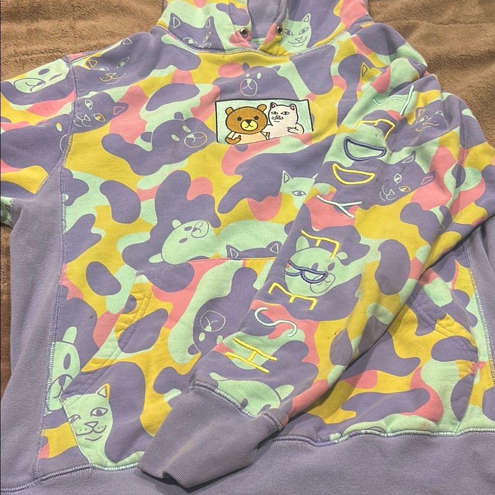 Teddy Fresh Multicolor Animal Print Hoodie